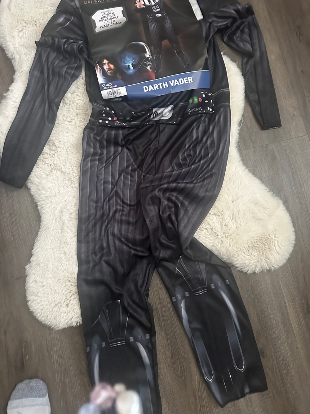 Star Wars Darth Vader Costume for Kids - Black Large - Picture 5 of 5